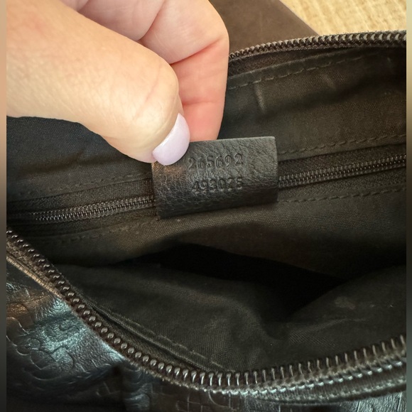 Gucci Horsebit Embossed Leather Medium Abbey Hobo Shoulder Bag - Picture 9 of 9